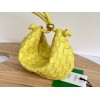 Bottega Veneta Turn Medium Yellow Intrecciato Leather Bag