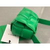 Bottega Veneta Candy Padded Cassette Green Leather Bag