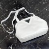 Bottega Veneta top handle bag in white