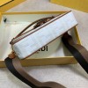 Fendi Baguette white medium brown trap