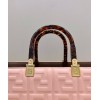 Fendi Sunshine Medium Pink Leather Shopper Bag