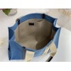 Chloe Medium Woody Tote Blue Bag