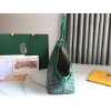 Goyard Tote Chien Gris Pet Green Leather Bag