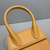Jacquemus mini tote bag yellow leather 18cm