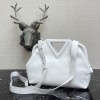 Bottega Veneta top handle bag in white