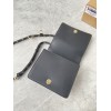 DG Logo mini black leather shoulder bag