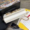 D&G Nappa leather DG Girls shoulder bag in white