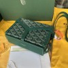 Goyard Minaudiere Coated Green Canvas Bag