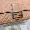 Fendi Baguette beige leather bag 32cm