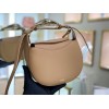 Chloe kiss purse in small grain calfskin beige