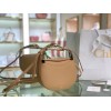 Chloe kiss purse in small grain calfskin beige