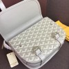 Goyard Belvedere PM White Leather Bag