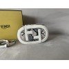 Fendi White O'lock Mini Leather Camera Bag