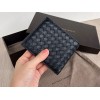 Bottega Veneta woven black leather wallet