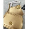 Dolce & Gabbana Metallic Leather Top-Handle Bag