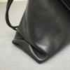 Bottega Veneta fold-over envelope clutch black