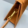 Jacquemus tote bag brown leather 18cm
