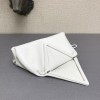 Bottega Veneta fold-over envelope clutch white
