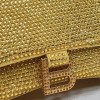 Balenciaga Hourglass S Rhinestone Yellow Bag