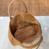 Bottega Veneta Intrecciato lamp skin tote brown velvet bag 609175