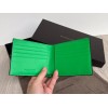 Bottega Veneta woven black green leather wallet