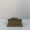 Jacquemus tote bag green leather 18cm
