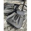 YSL Paris VII Hobo Black Leather Bag