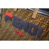 2019Fendi FF shopping bag blue logo