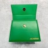 Jaquemus Le Chiquito tote bag green leather 18cm