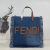 Fendi tote small denim bag