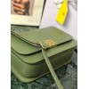 Loewe Goya leather shoulder bag in green