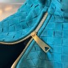 Bottega Veneta Large Ladies Jodie Hobo Blue Suede Bag