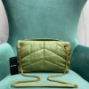 YSL LouLou Puffer Green Small Bag