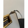 Fendi Way small leather tote white