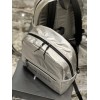 YSL Nylon silver backpack bag