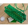 Bottega Veneta Green Loop Camera metallised leather Bag