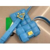 Bottega Veneta Candy Padded Cassette Blue Leather Bag