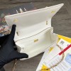 D&G Nappa leather DG Girls shoulder bag in white