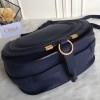 Chloe marcie medium / small blue saddle bag