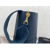 Celine Seau Sangle 23cm blue bag