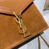 YSL Cassandra Monogram Bag in Box leather and Suede