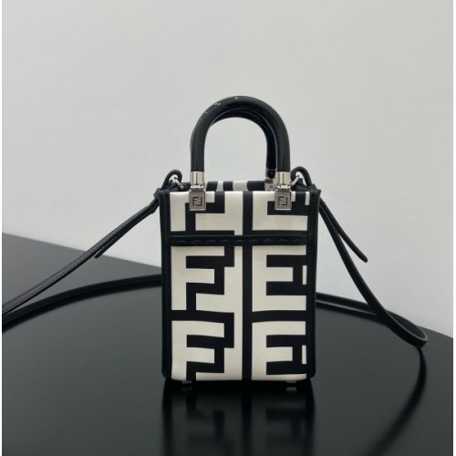 Fendi Fendigraphy Mini Sunshine Leather Bag