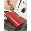 Loewe Goya leather shoulder bag in red