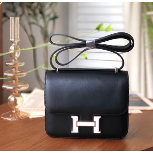 Hermes Constance Black 19cm