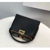 Fendi Medium Peekaboo Leather Black Bag