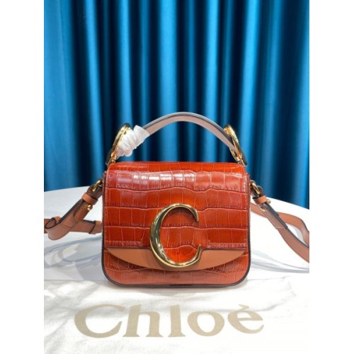 Chloe mini C bag in brown