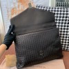 Bottega Veneta document case black handle bag