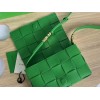 Bottega Veneta Cassette green grained leather bag