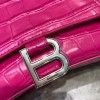 Balenciaga hourglass shoulder bag in pink