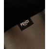 FENDI Fendace Baguette large black leather bag